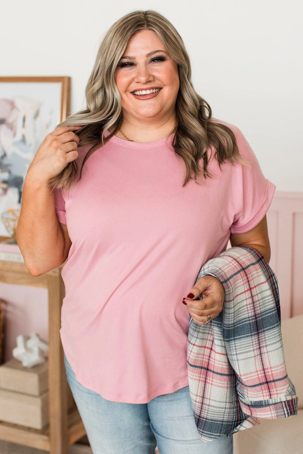 Days Spent With You Knit Top- Pink - Image 2