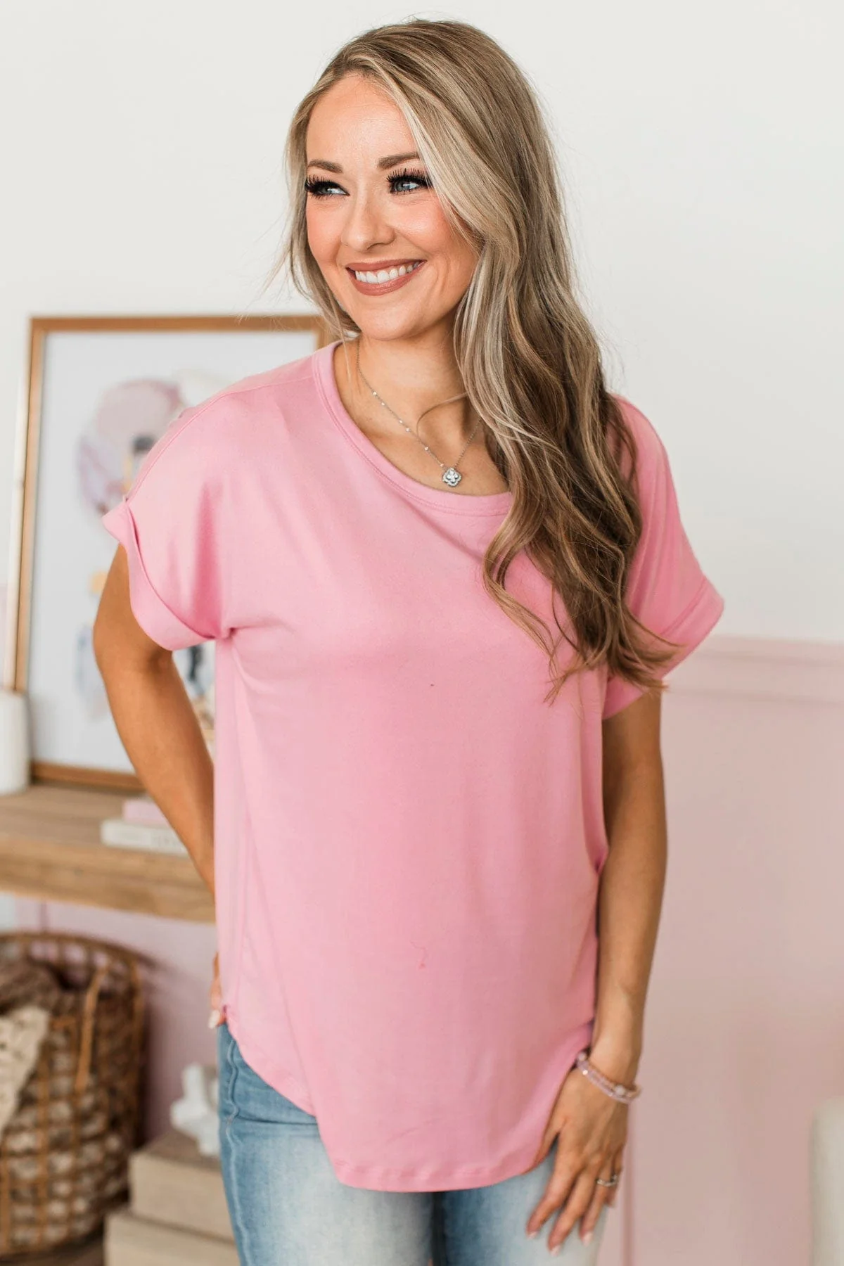 Days Spent With You Knit Top- Pink - Image 3