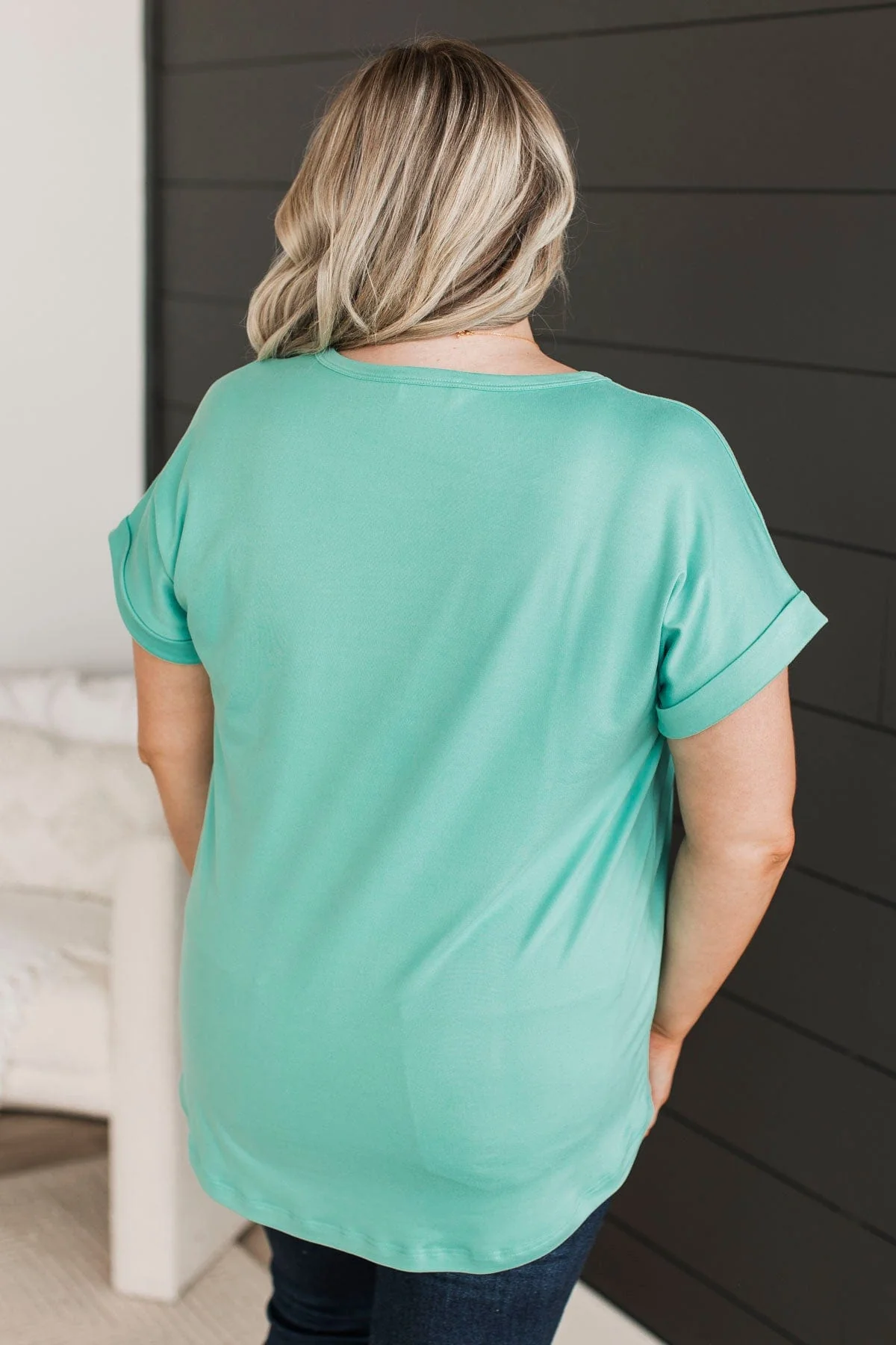 Days Spent With You Knit Top- Tiffany Blue - Image 6