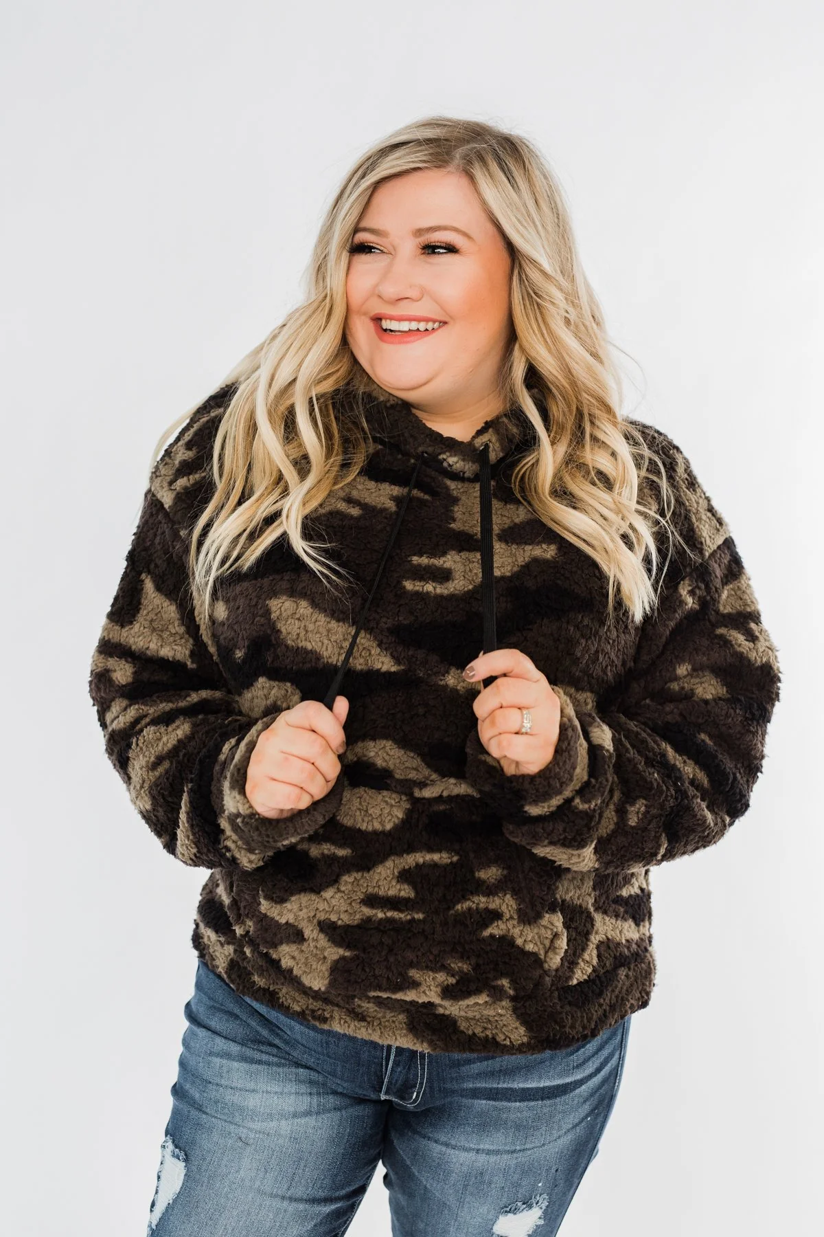 Sherpa Hoodie- Camo - Image 5