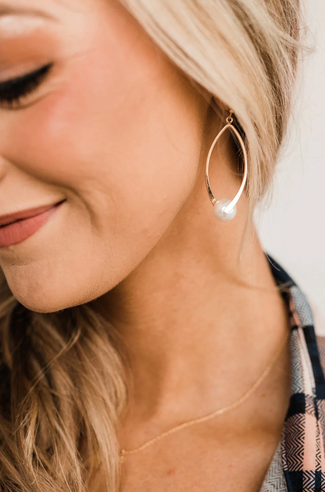 Decadent Dangle Pearl Earrings- Gold