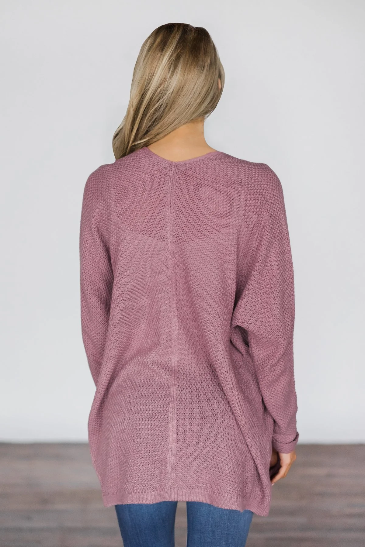 Deep Lilac Knit Cardigan - Image 5