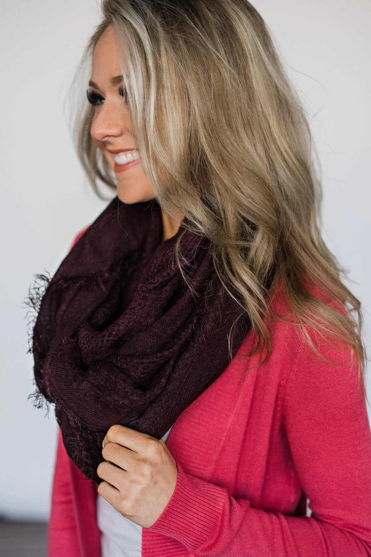 Deep Plum Infinity Scarf - Image 3