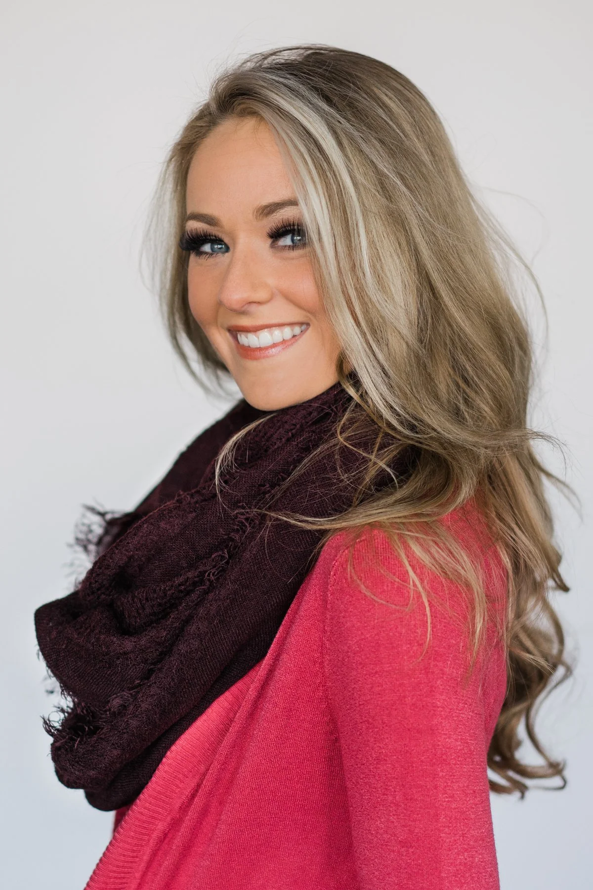 Deep Plum Infinity Scarf - Image 4