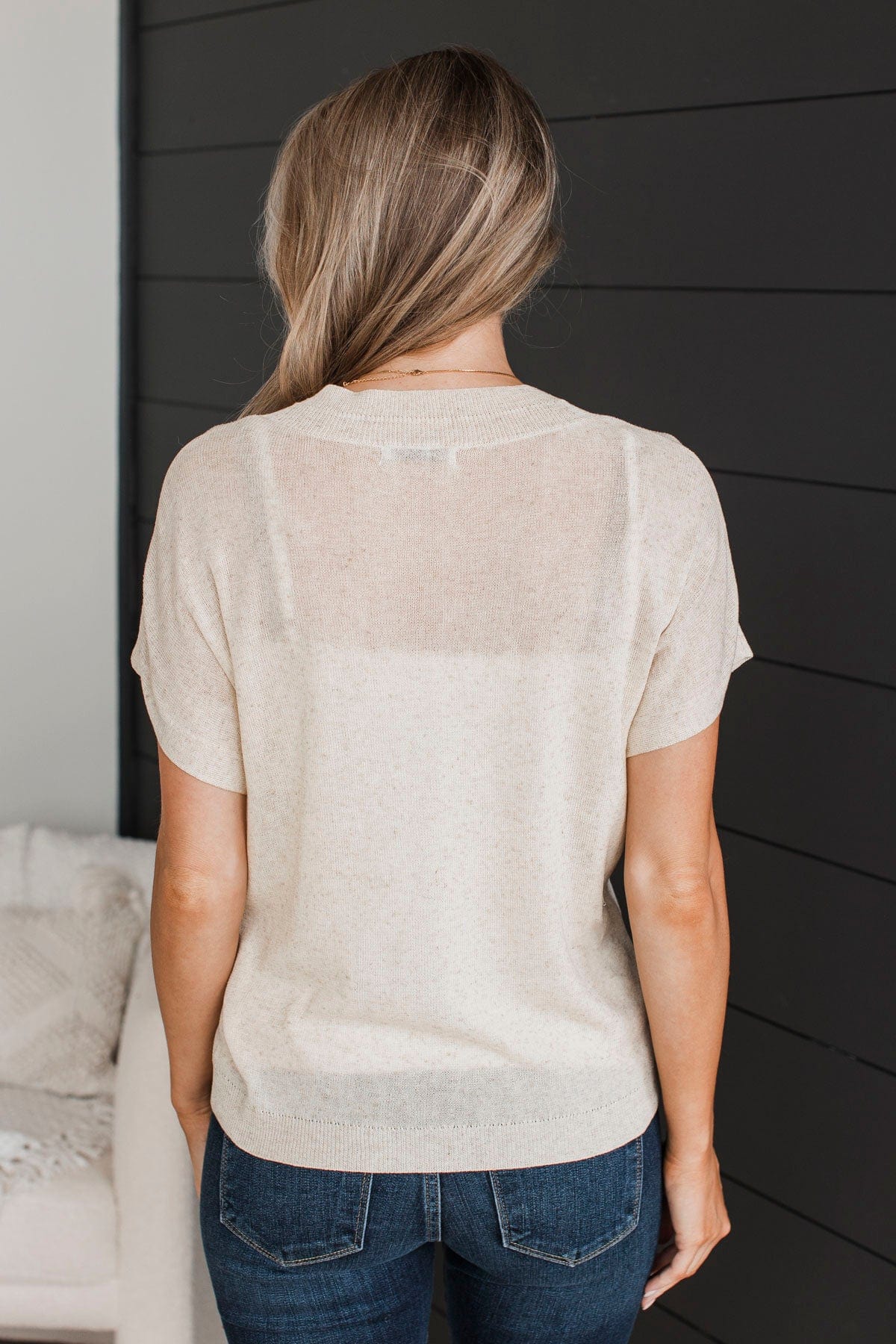 Delightful Afternoons Knit Top- Oatmeal - Image 7