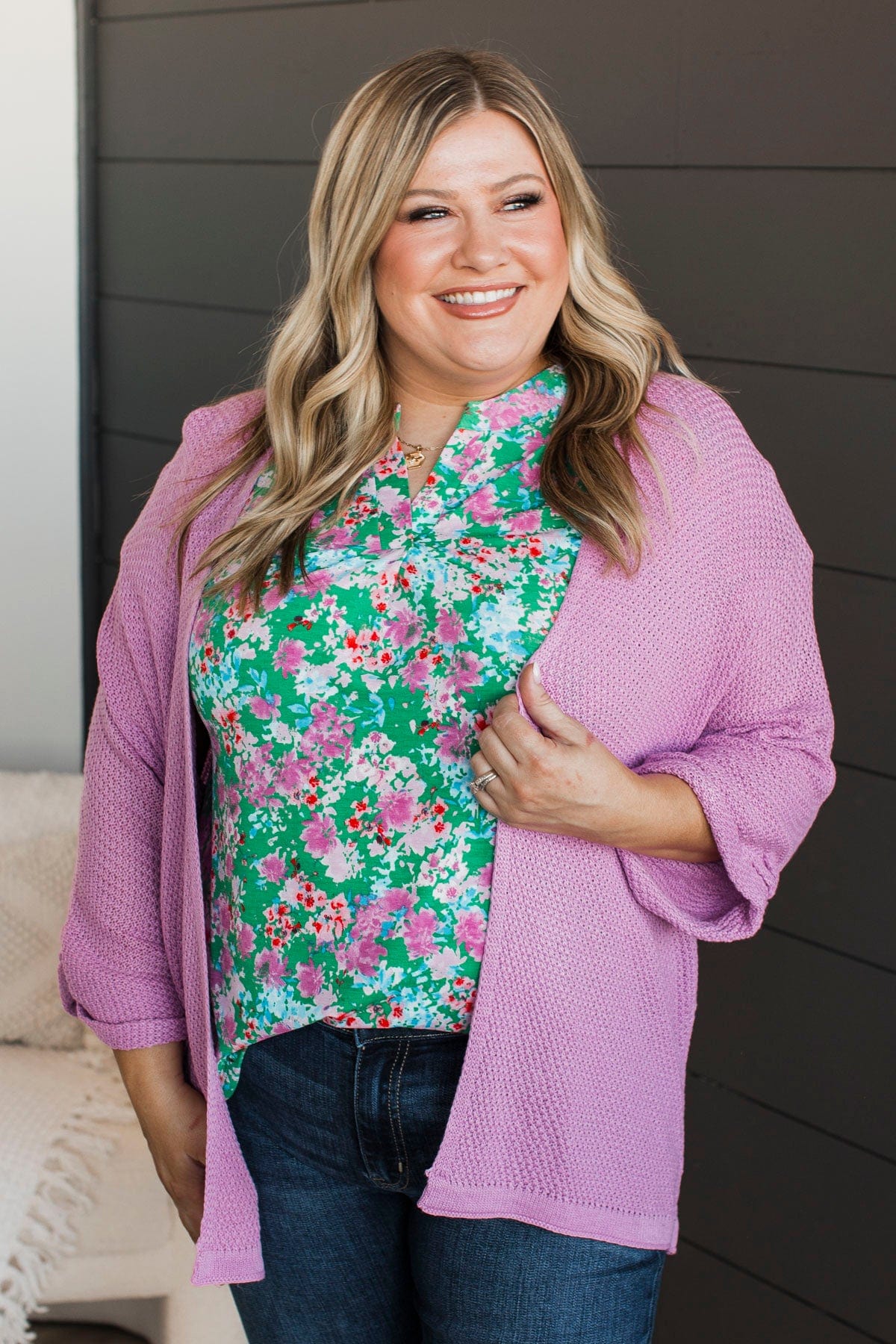 Desired Style Dolman Cardigan- Orchid - Image 3