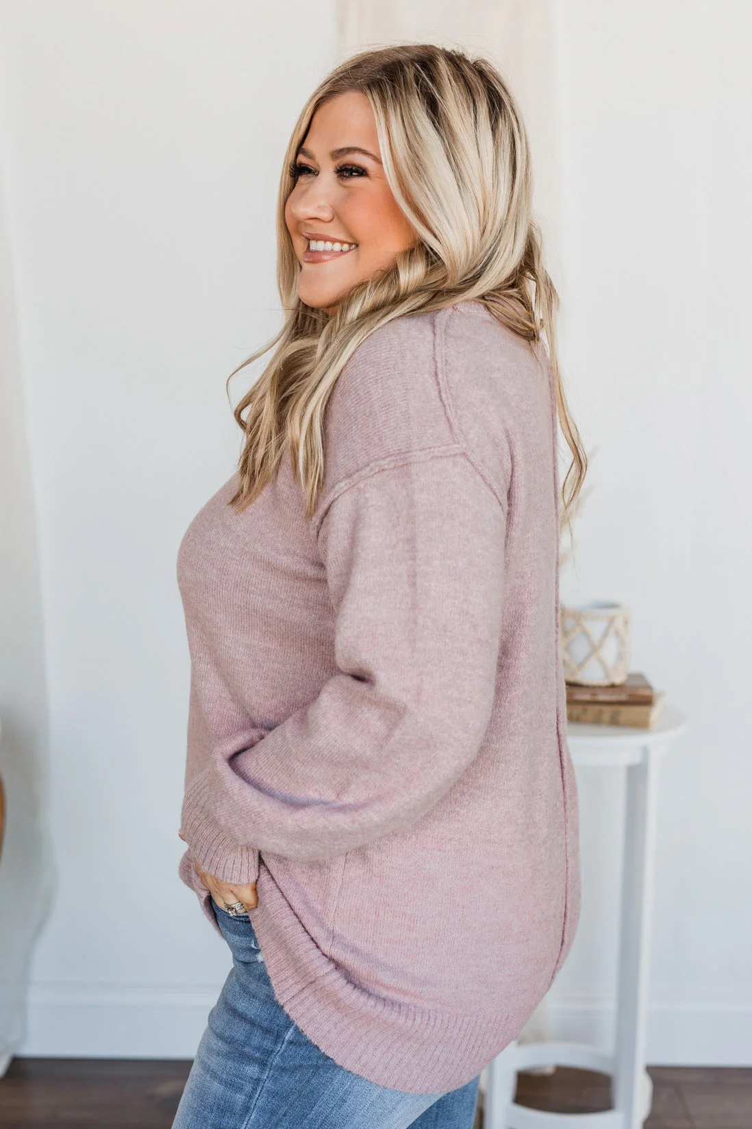 Destined For You Knit Sweater- Dusty Mauve - Image 7