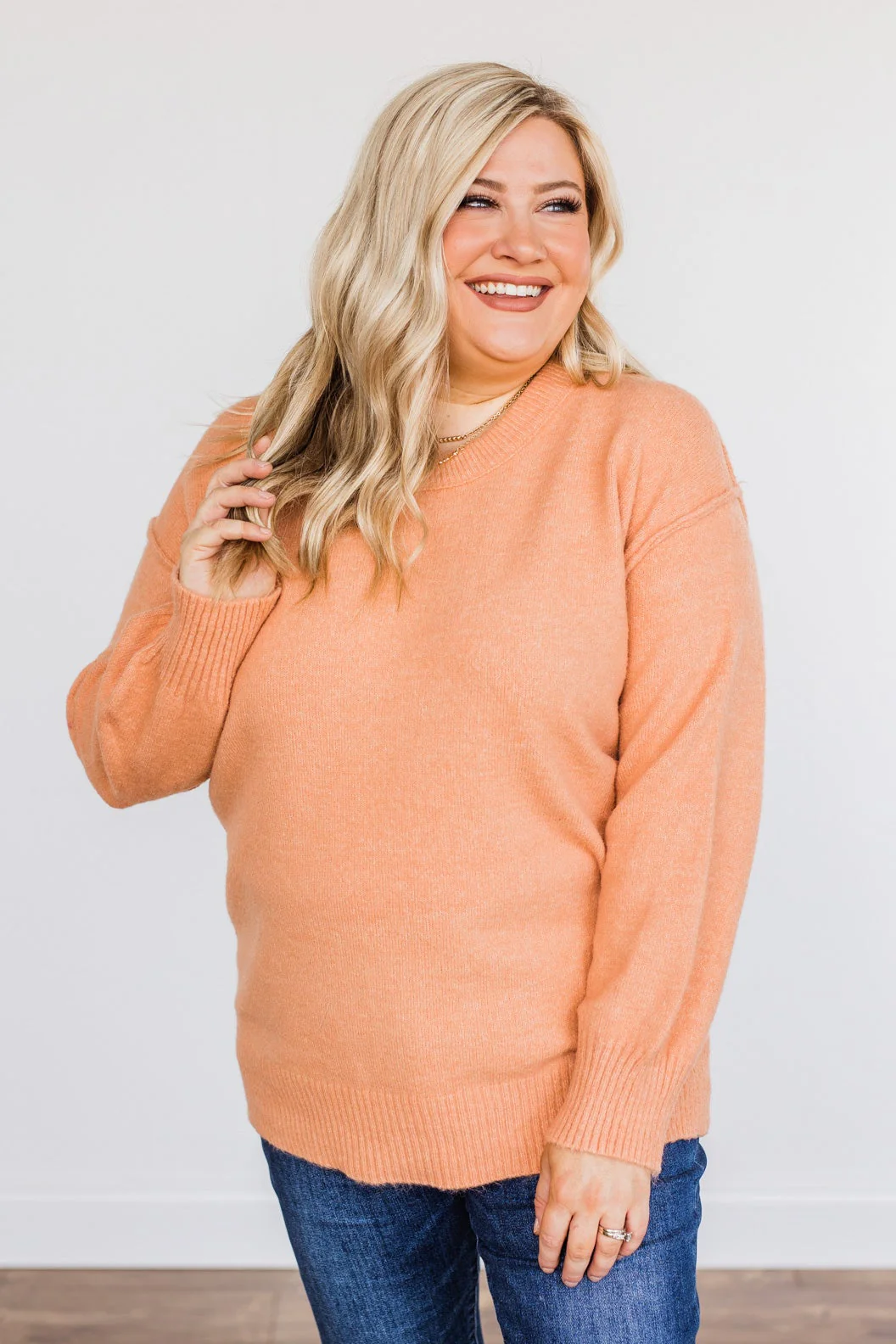 Destined For You Knit Sweater- Dusty Orange - Image 11