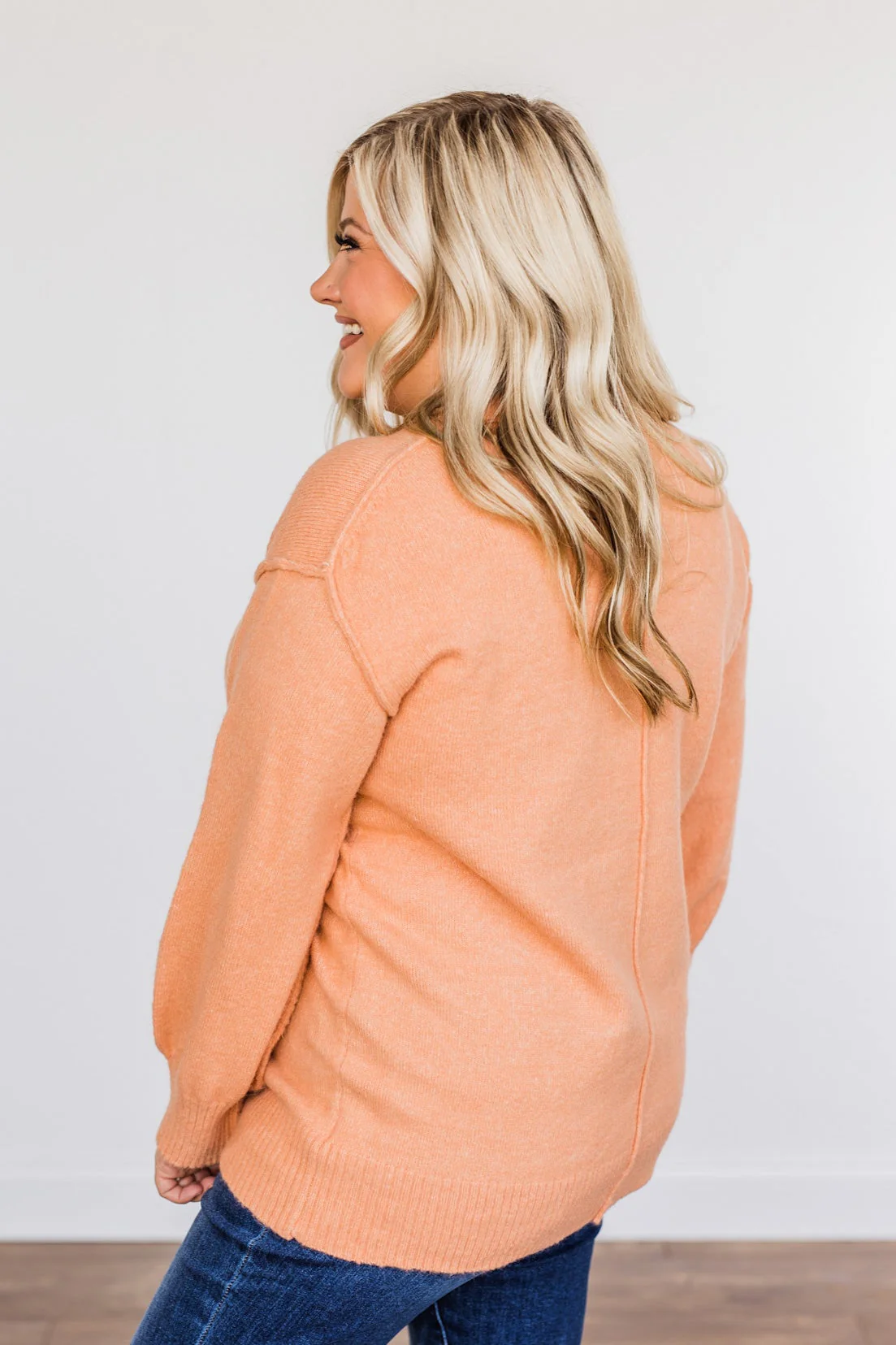 Destined For You Knit Sweater- Dusty Orange - Image 13