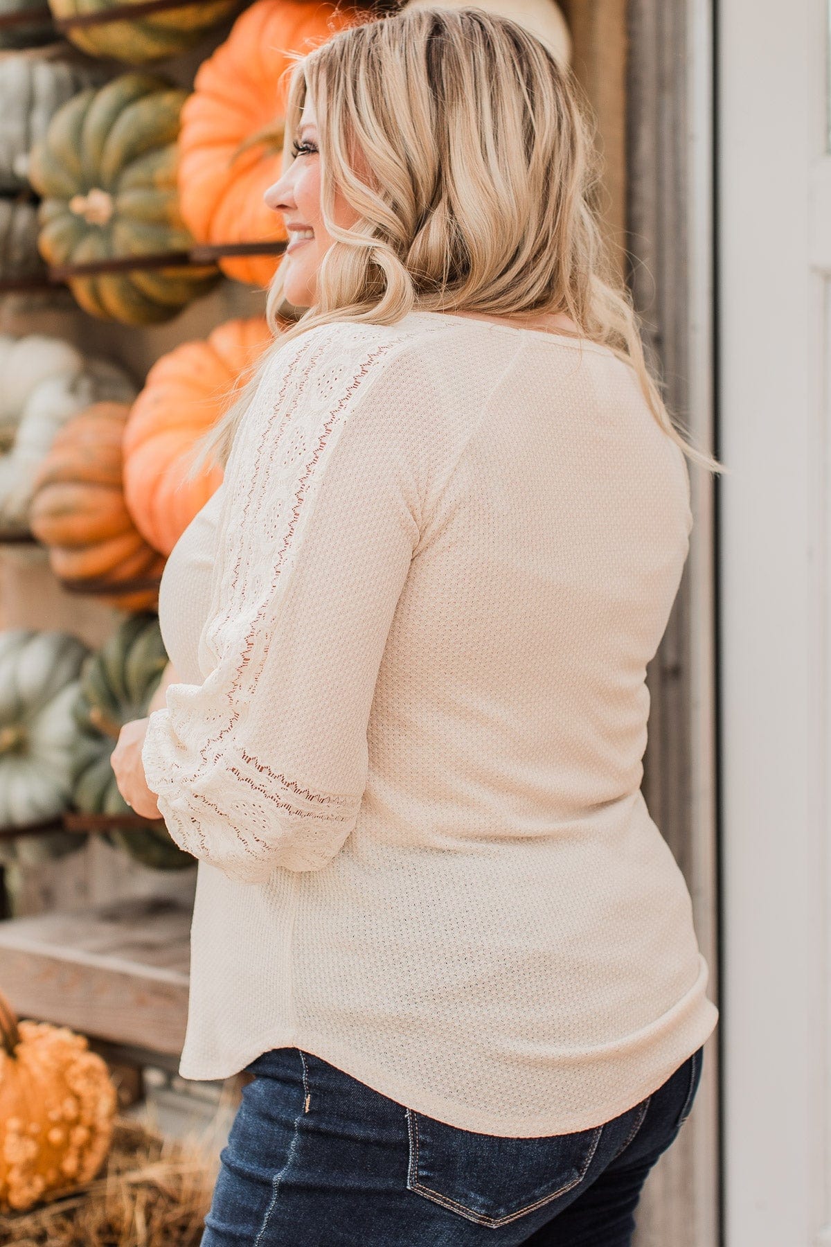 Destined To Charm Knit Top- Cream - Image 6