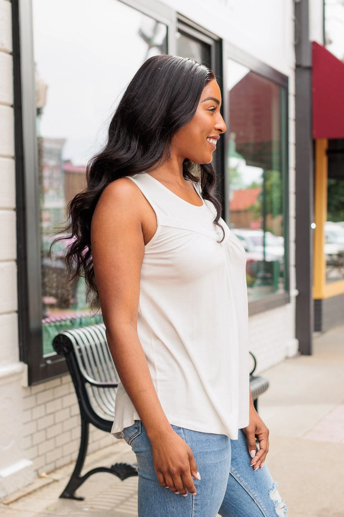 Devoted Darling Knit Tank Top- Ivory - Image 16