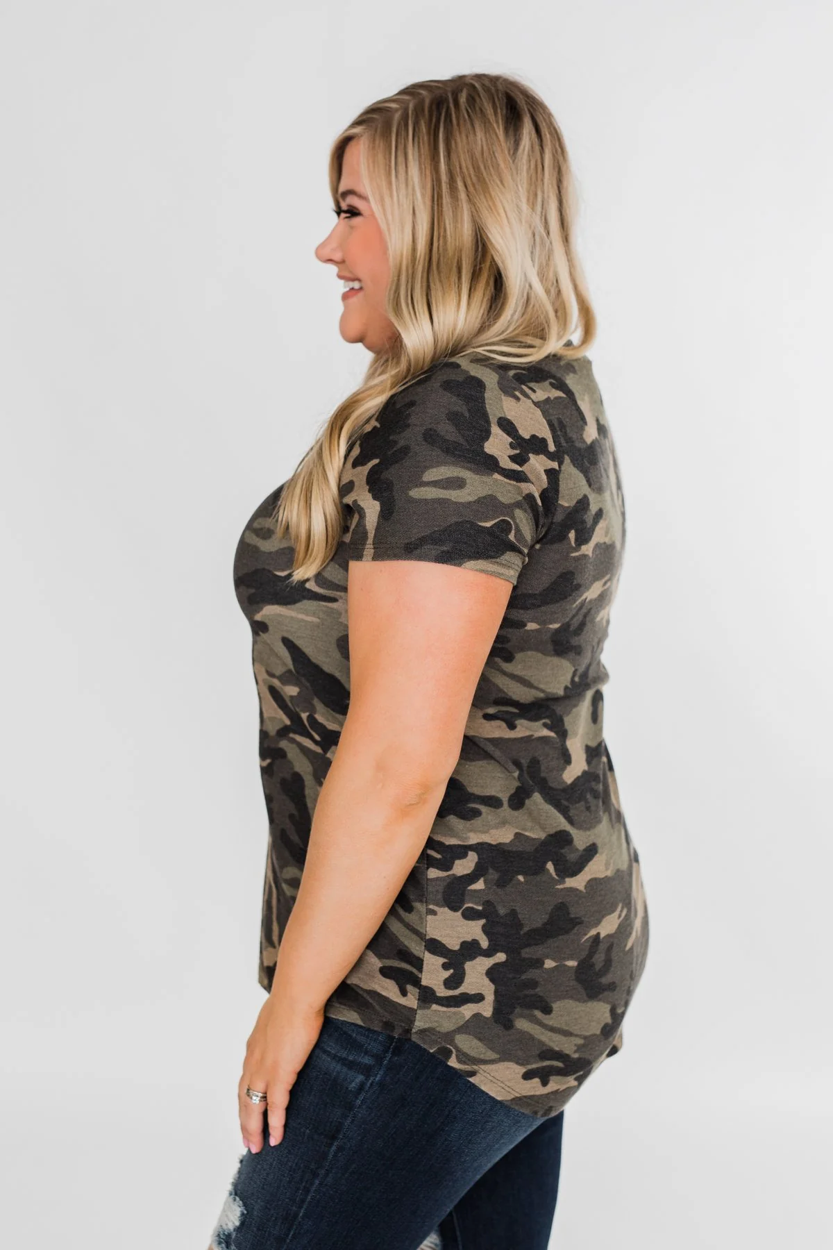 Discover Yourself Short Sleeve Top- Camo - Image 9