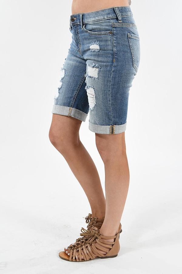 Distressed Bermuda Shorts - Image 3