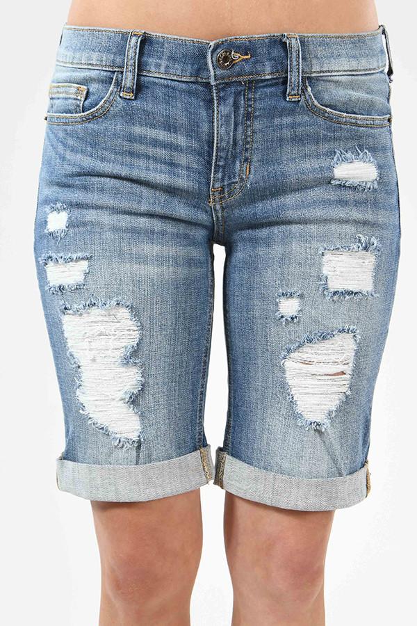 Distressed Bermuda Shorts - Image 5