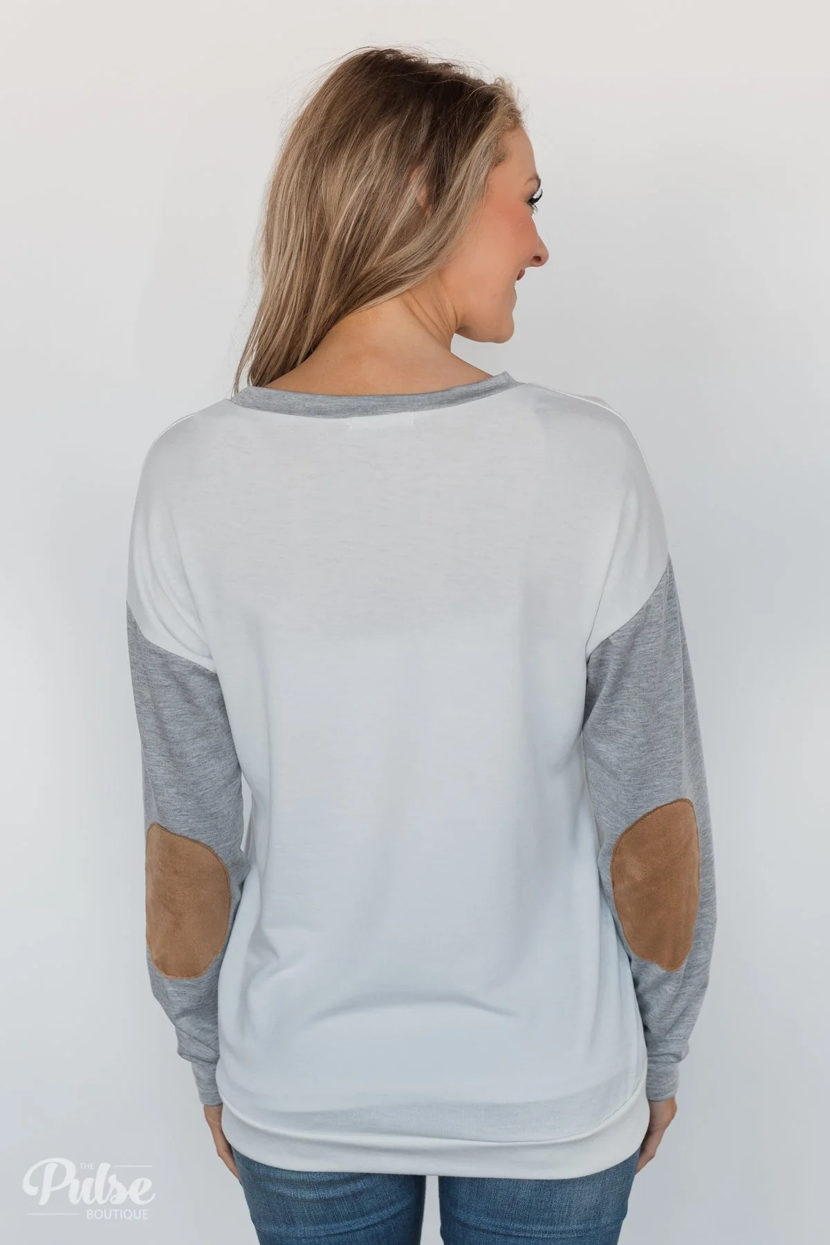 Distressed Deer Elbow Patch Top - Image 12