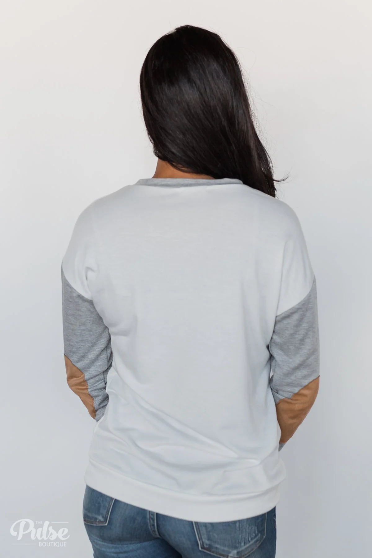 Distressed Deer Elbow Patch Top - Image 7