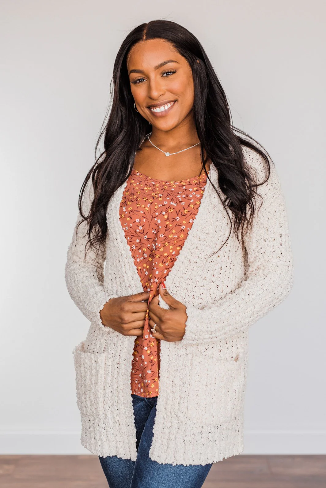 Do What I Want Plush Knit Cardigan- Ivory - Image 6