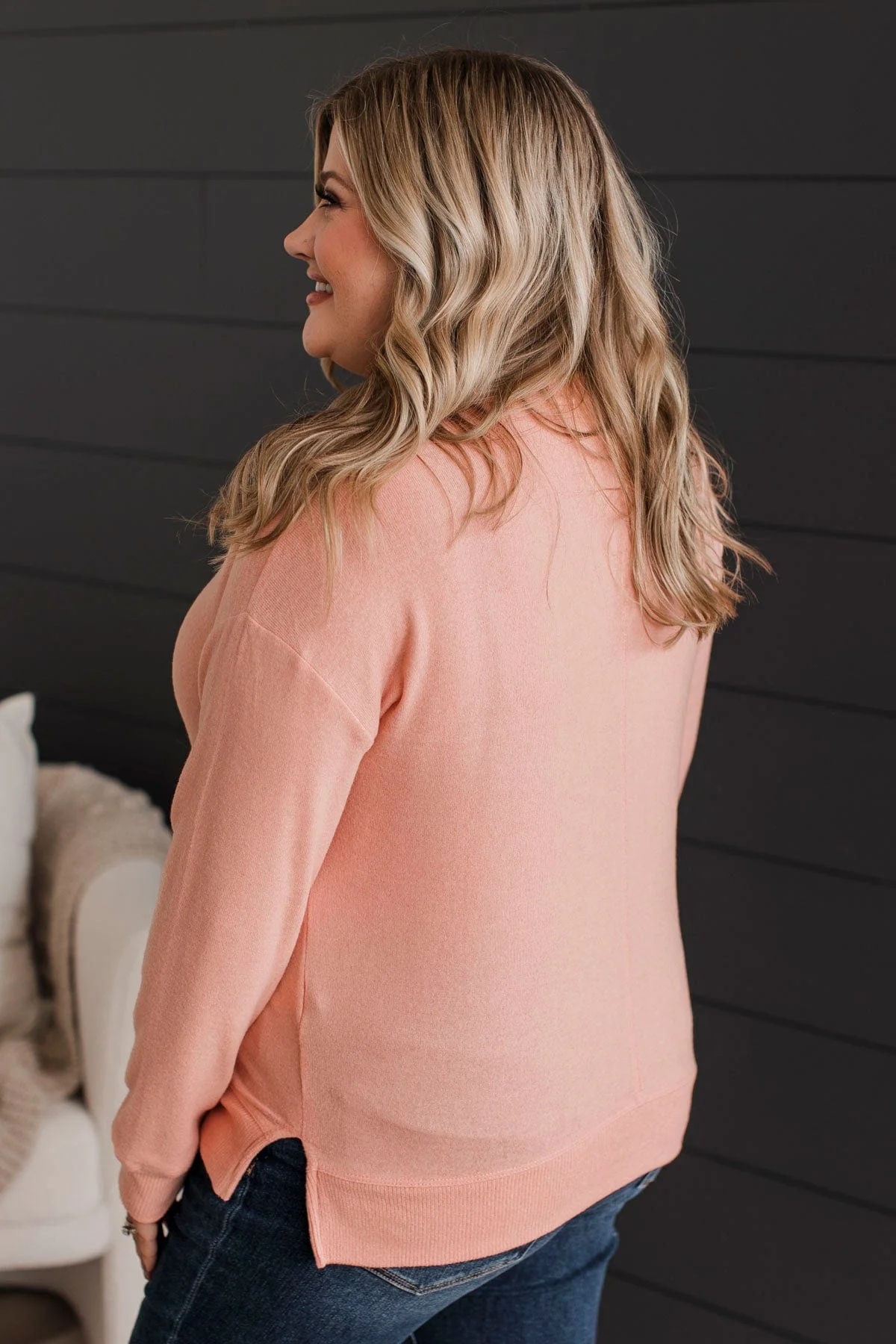 Do What You Love Knit Top- Apricot - Image 6
