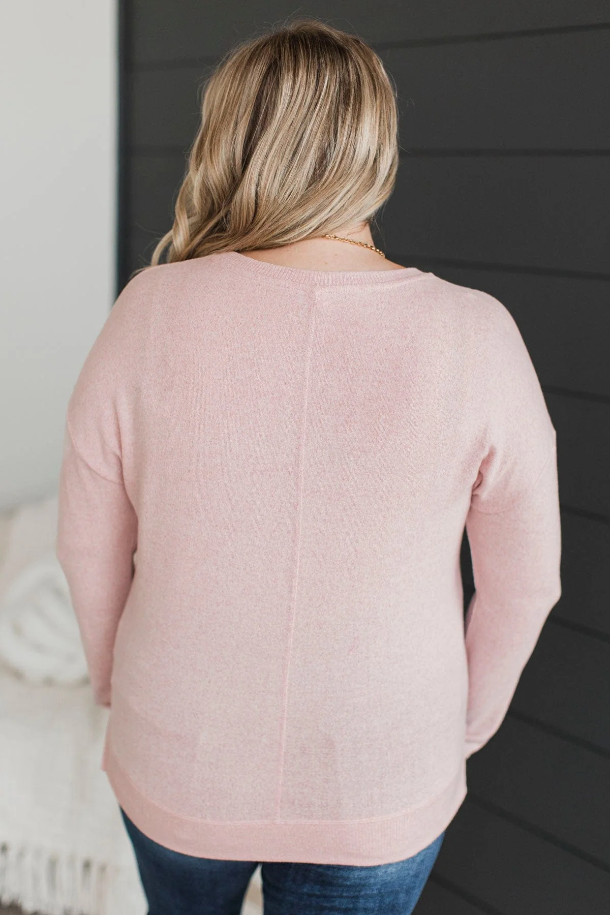 Do What You Love Knit Top- Blush - Image 7