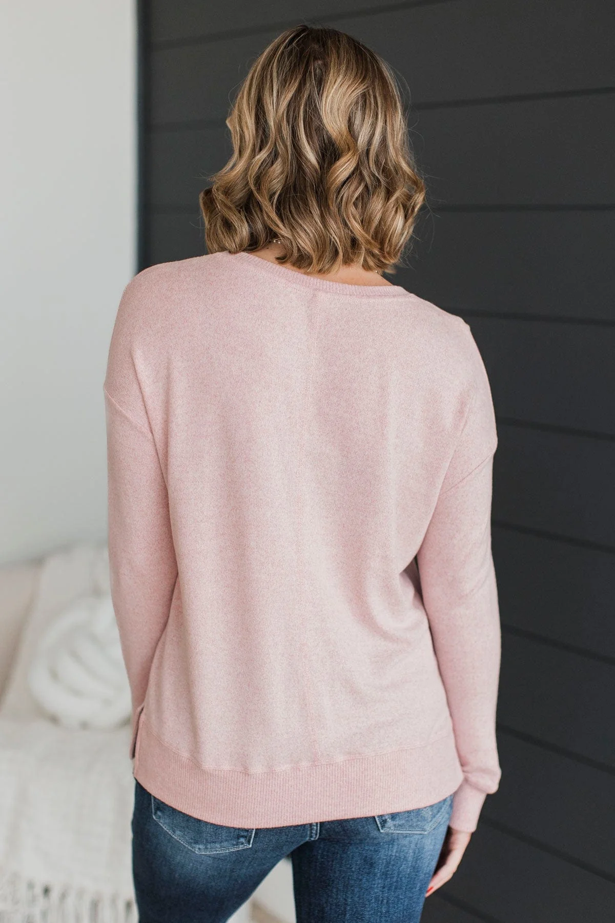 Do What You Love Knit Top- Blush - Image 8