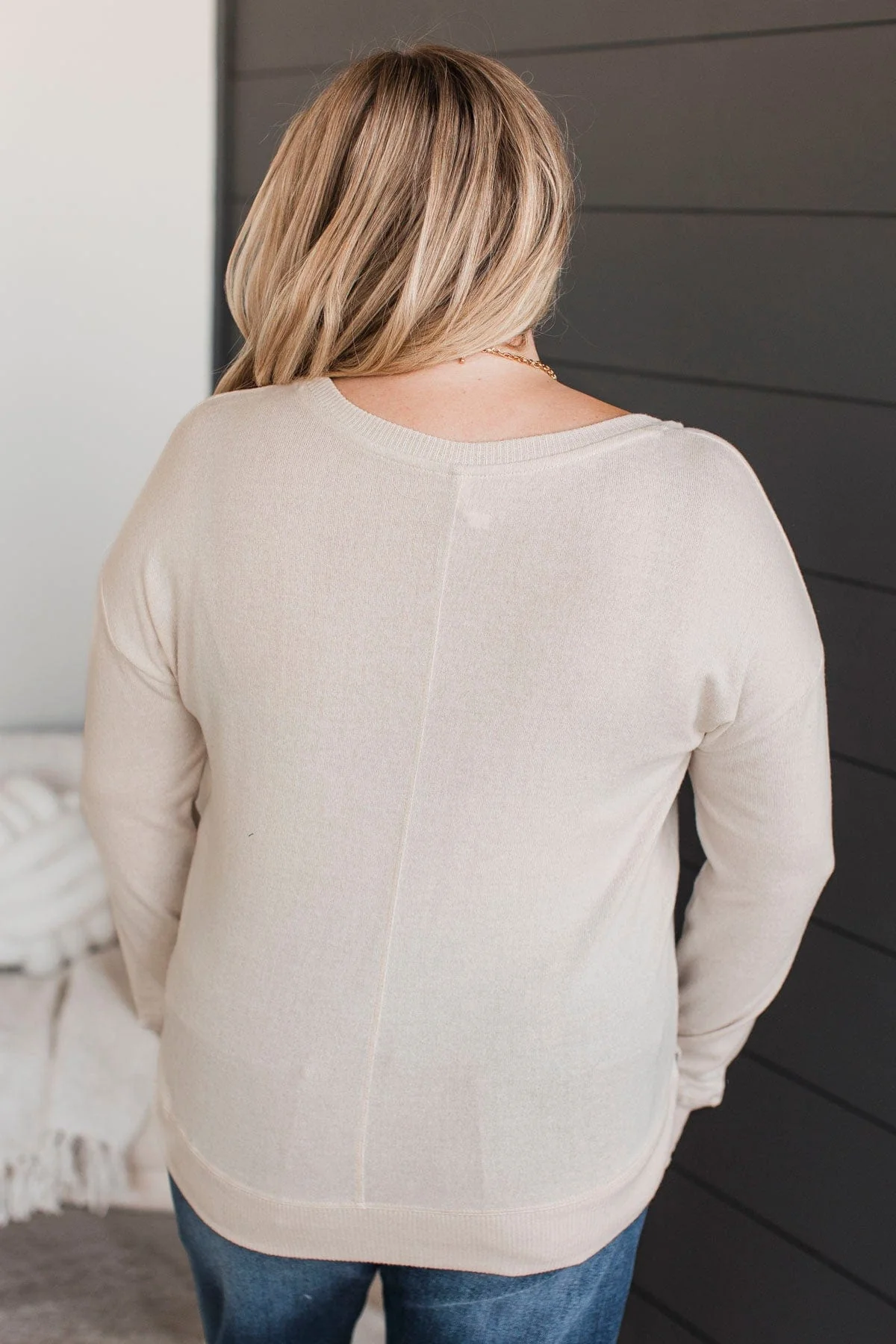 Do What You Love Knit Top- Oatmeal - Image 7