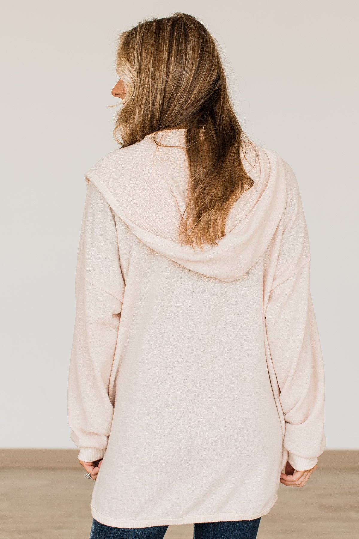 Do Your Thing Brushed Knit Cardigan- Cream - Image 7
