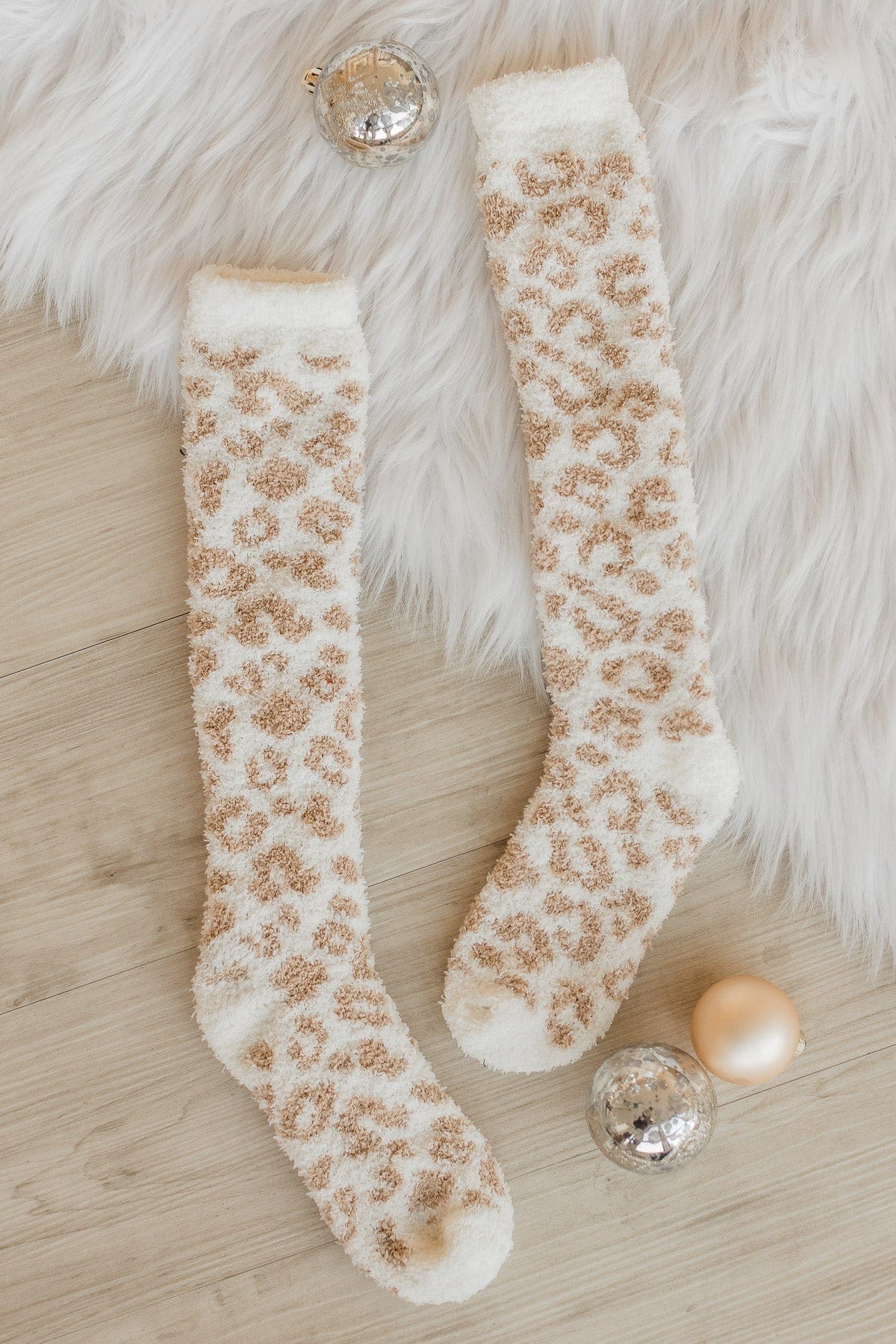 DOORBUSTER Plush Leopard Knit Socks - Image 7