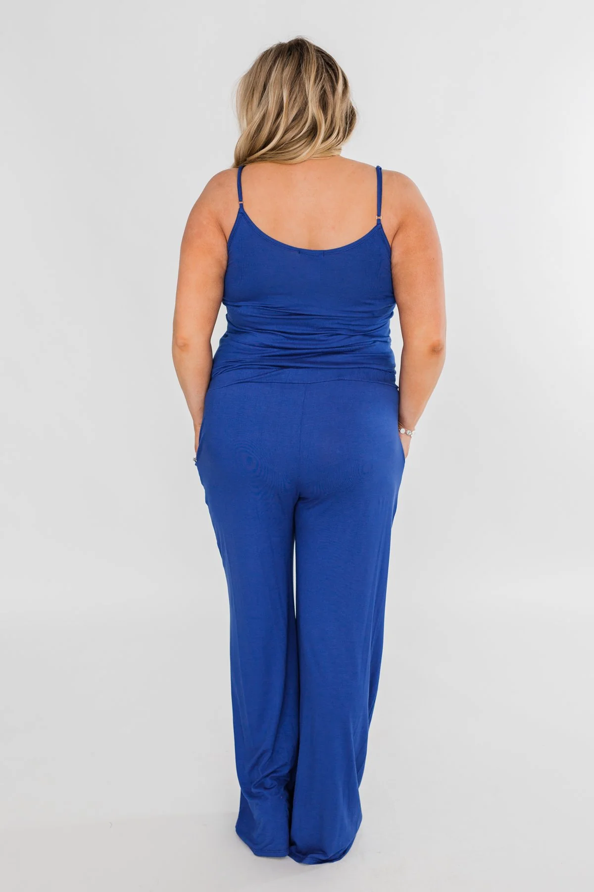 Drawstring Jumpsuit Royal Blue - Image 18