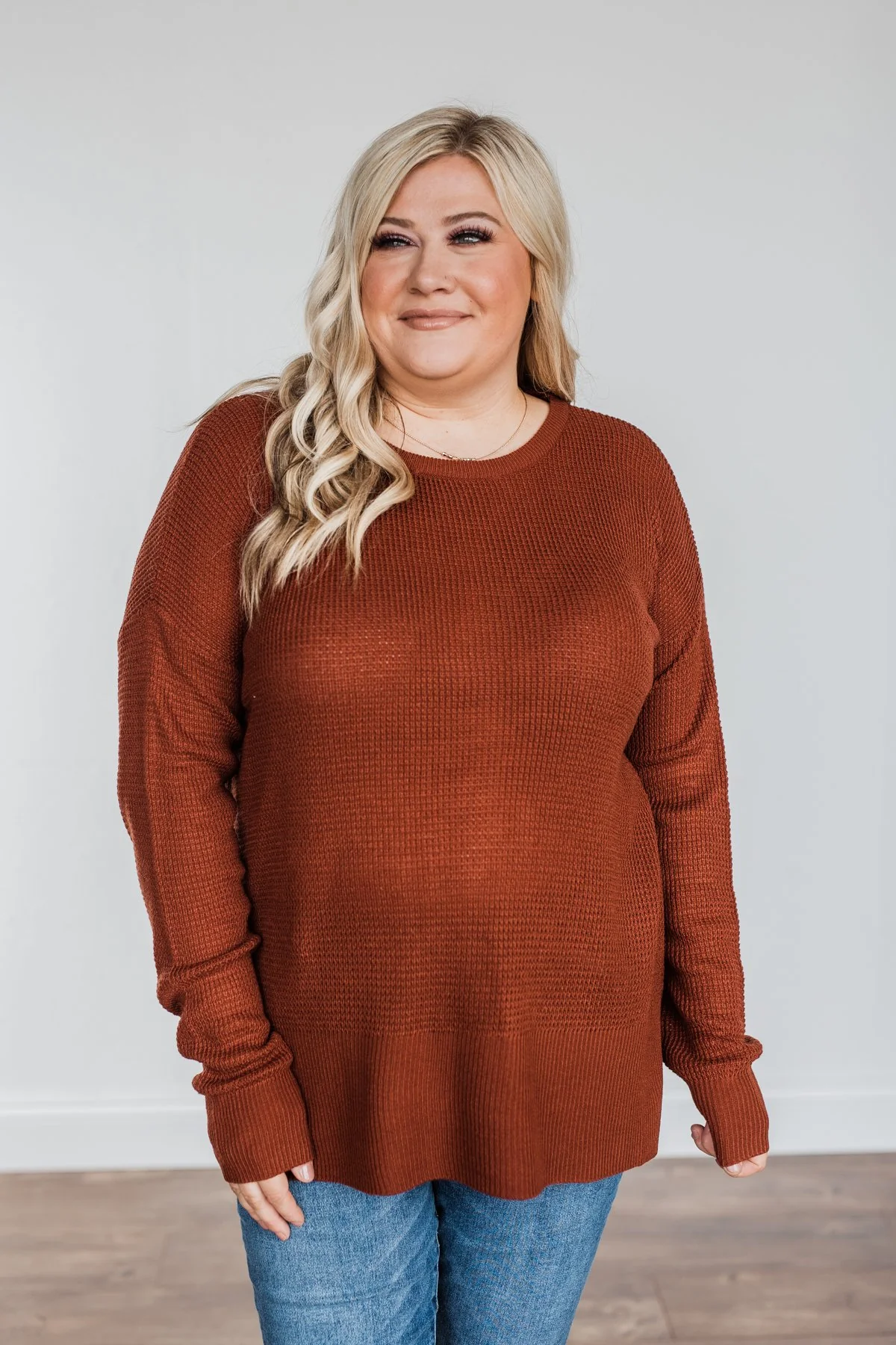 Dream About Us Knit Sweater- Copper - Image 10