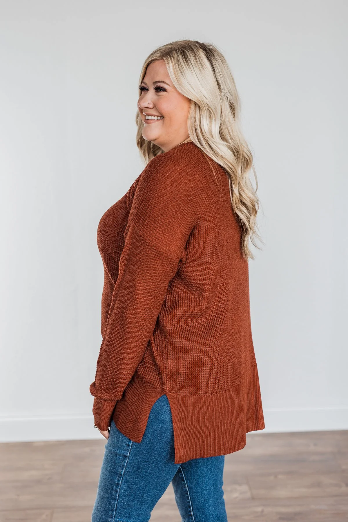 Dream About Us Knit Sweater- Copper - Image 12