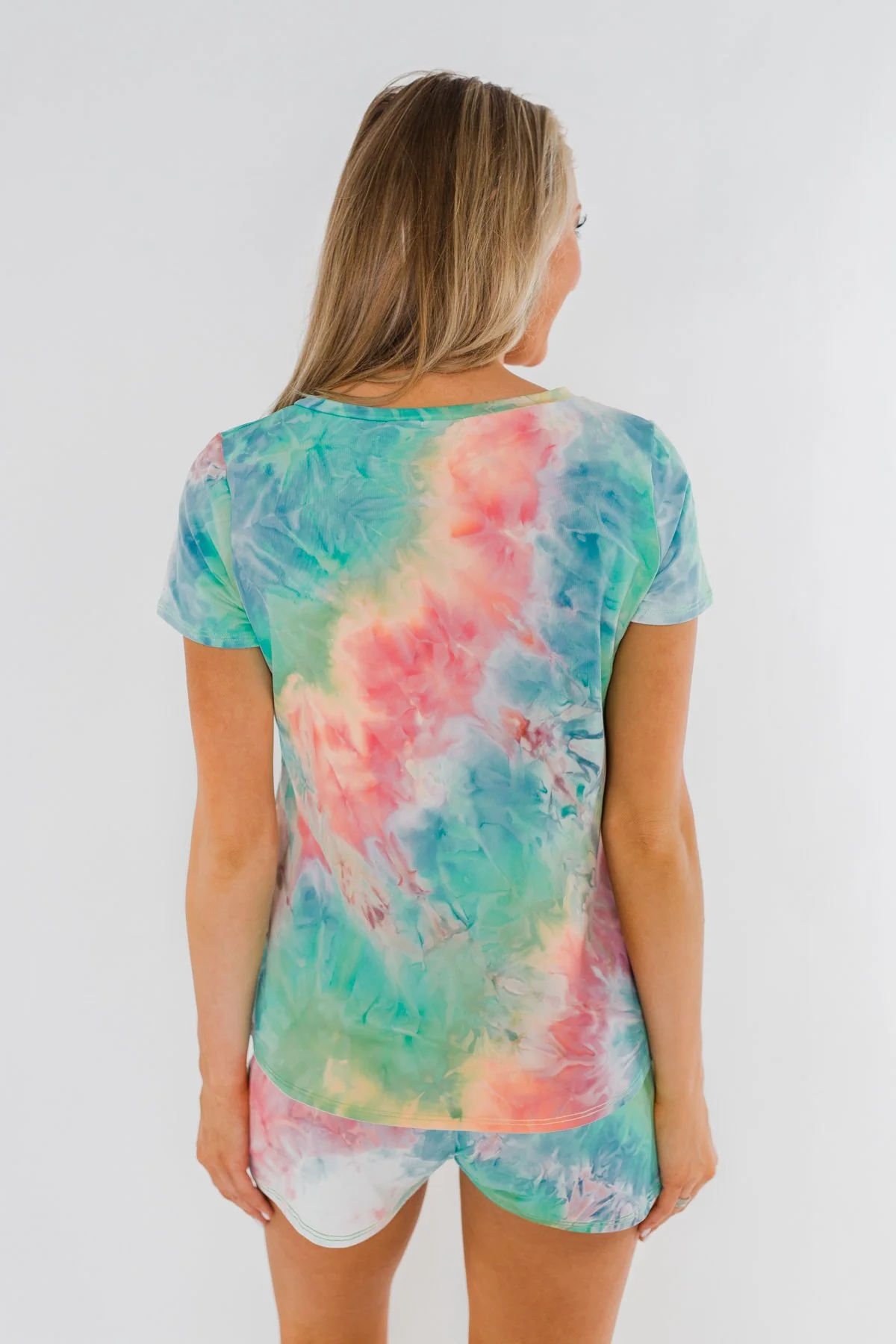 Dream Big Tie Dye Lounge Top- Multi-Color - Image 11
