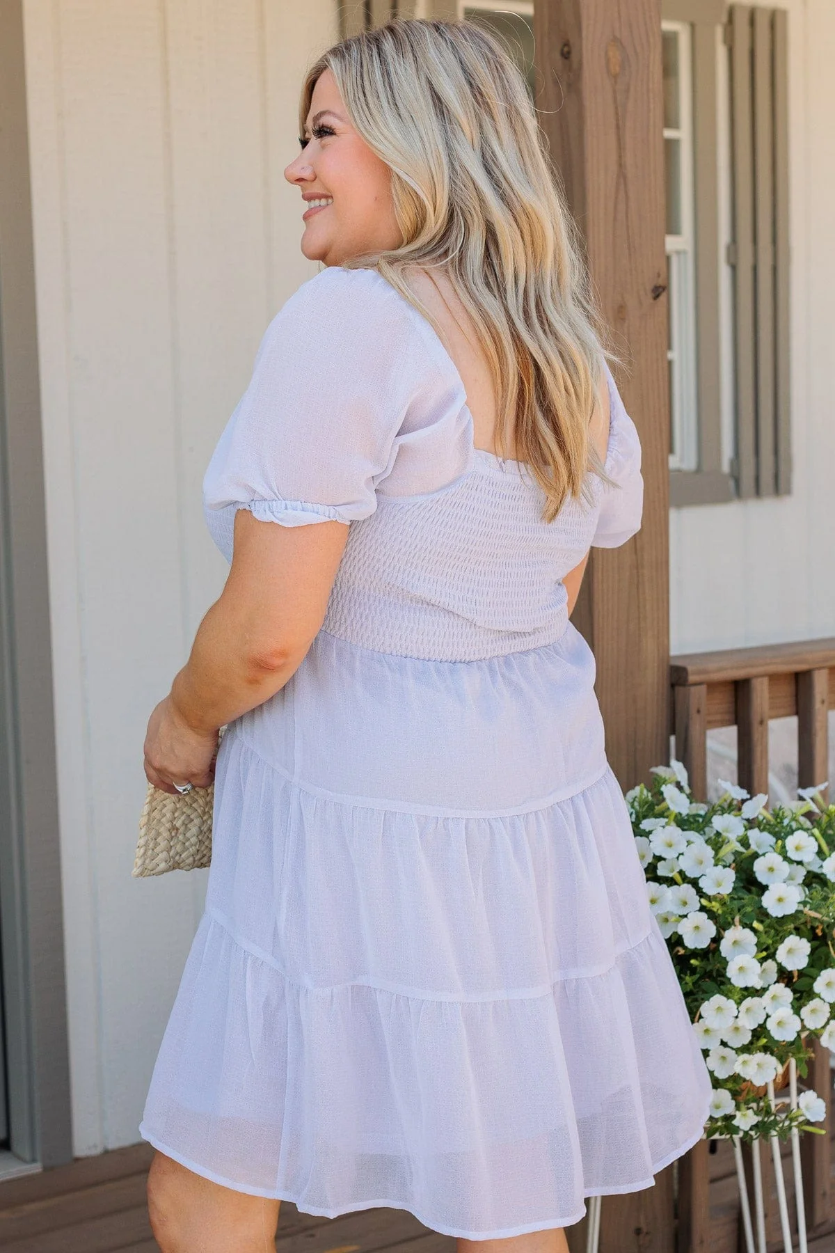 Dream Come True Smocked Dress- Dusty Blue - Image 10