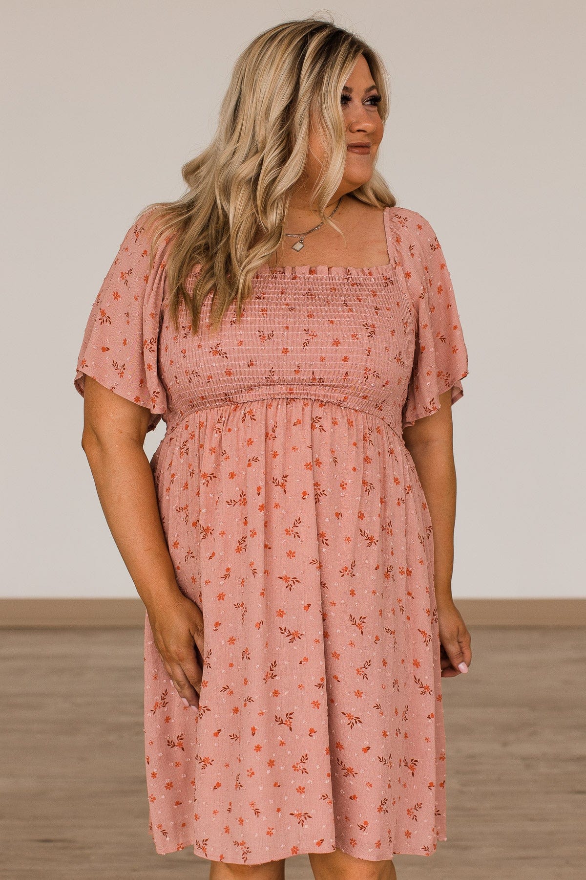 Dream Without Limits Floral Dress- Rose Pink - Image 6