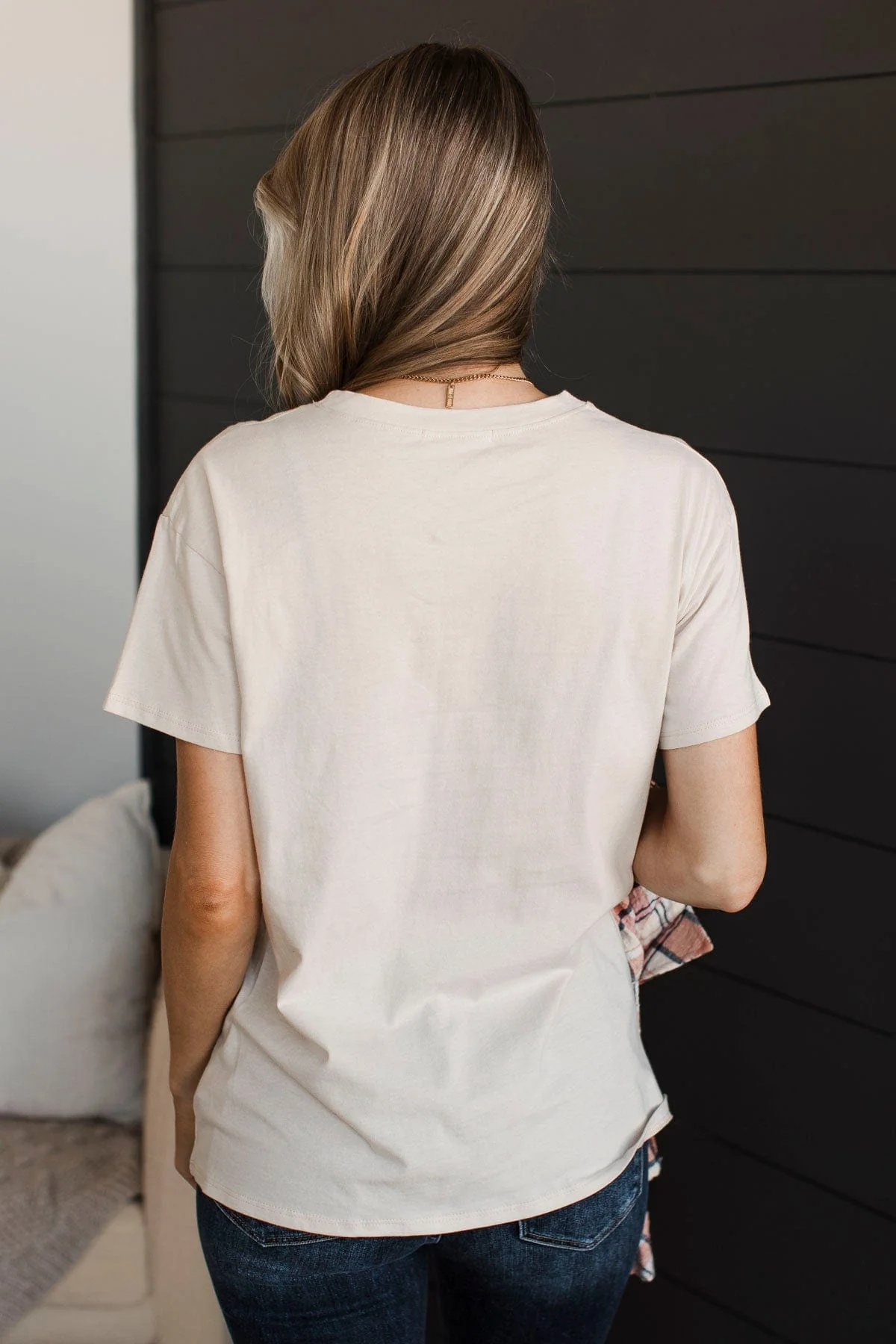"Dreamer" Graphic Tee- Sand - Image 8