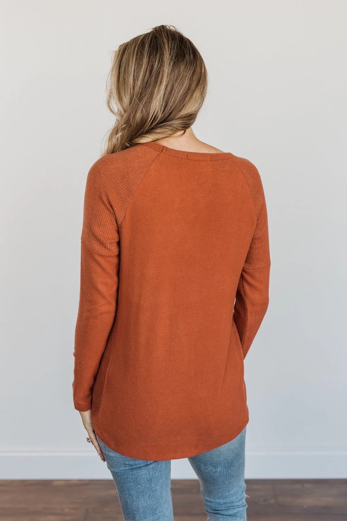Dreaming About Fall Long Sleeve Top- Burnt Orange - Image 15