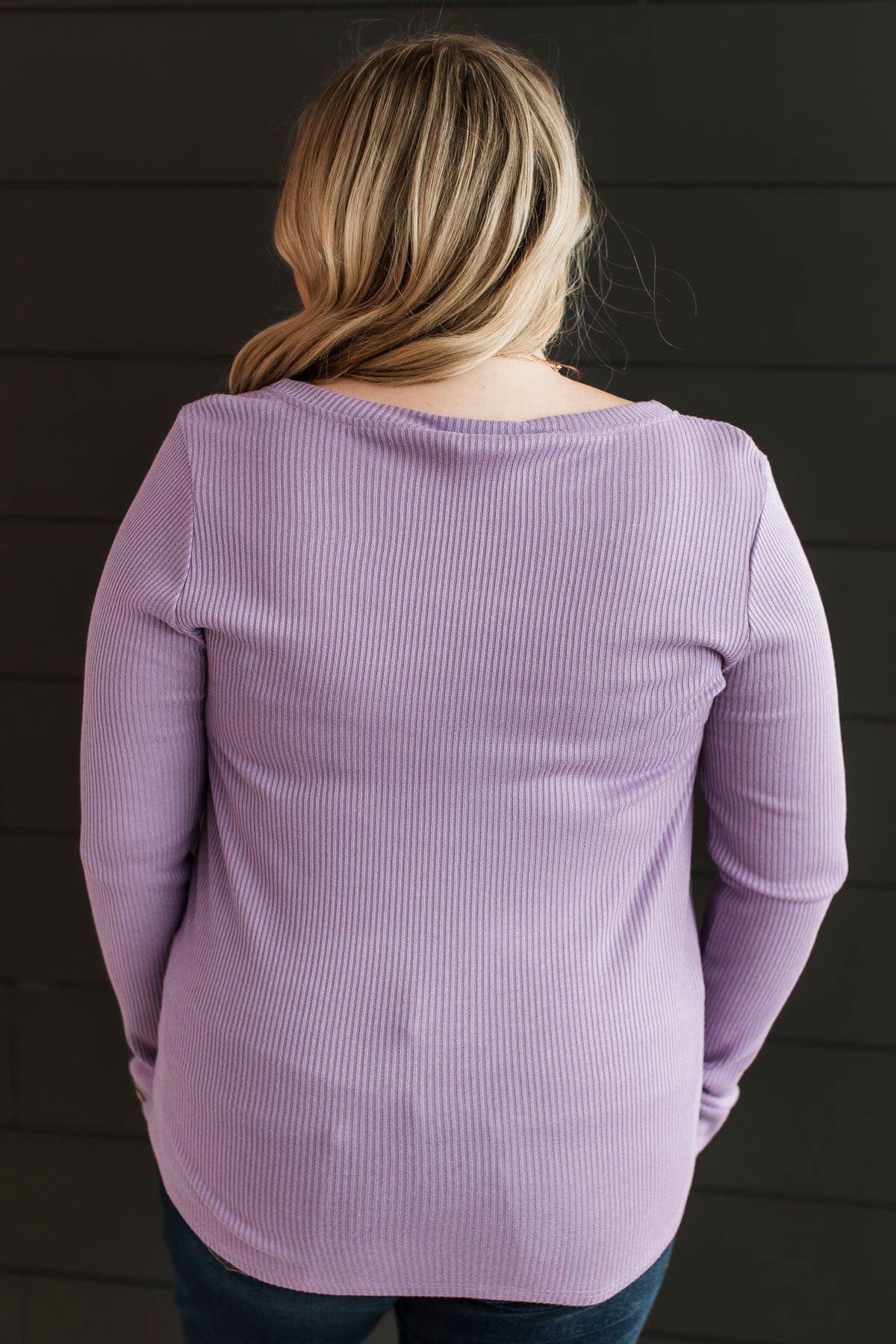Dreams Of Forever Ribbed Top- Lavender - Image 8