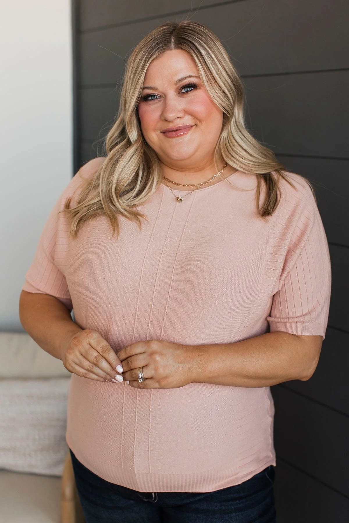 Dreams Of Success Dolman Top- Dusty Blush - Image 3