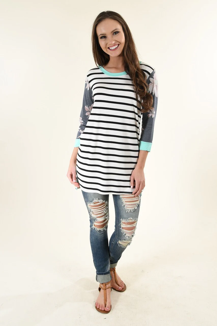 Drop On By Striped Top - Image 2