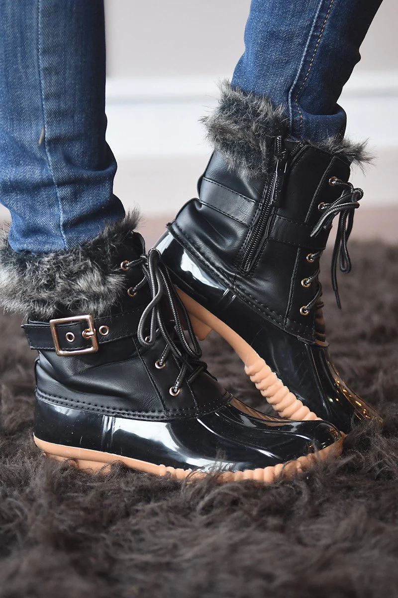 Duck Boots ~ Black - Image 3