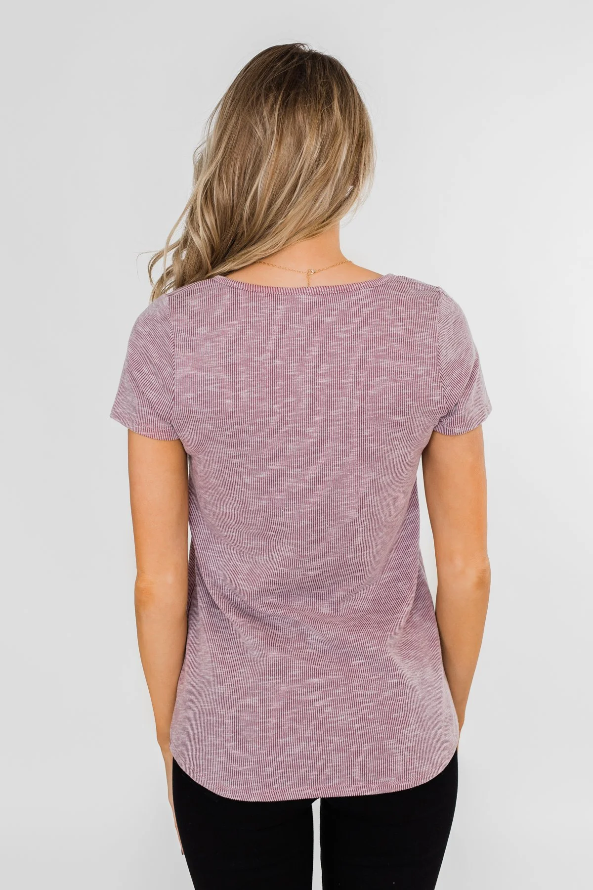 Dusty Purple Notch Top - Image 13