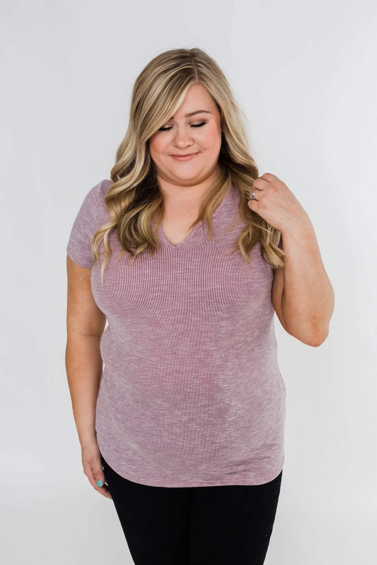 Dusty Purple Notch Top - Image 5