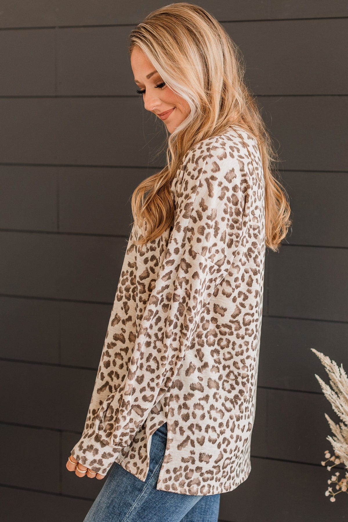 Earn Your Spots Leopard Top- Light Taupe - Image 6