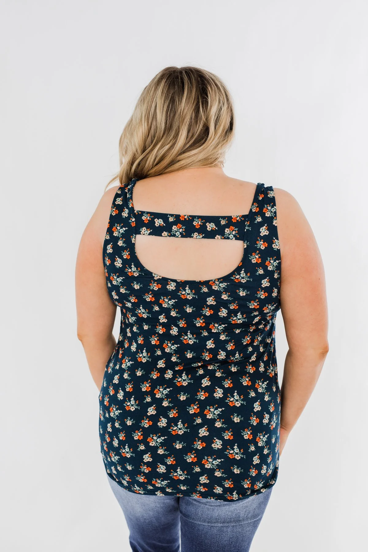 Easily Attracted Floral Tank Top- Dark Teal - Image 12