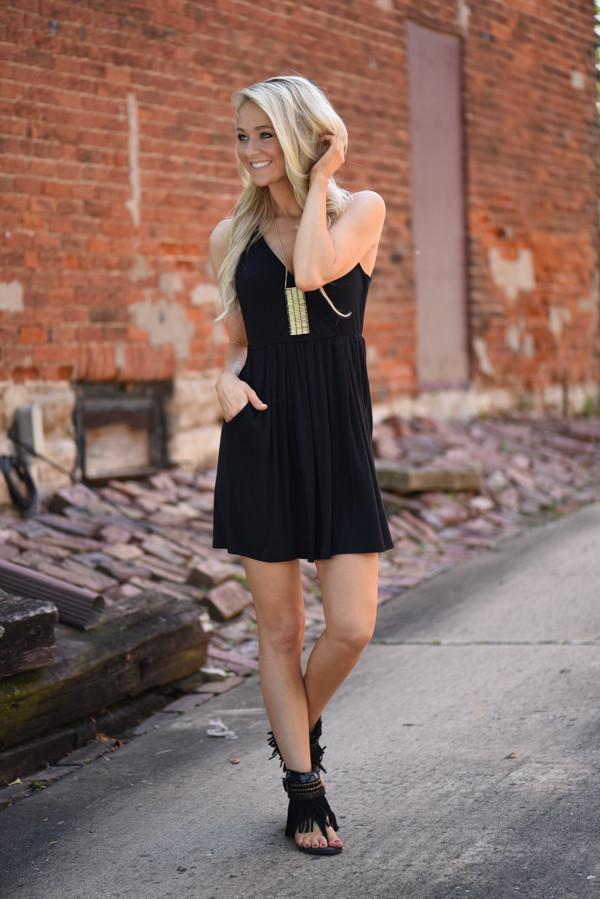 Easy Does it Black Dress - Image 4