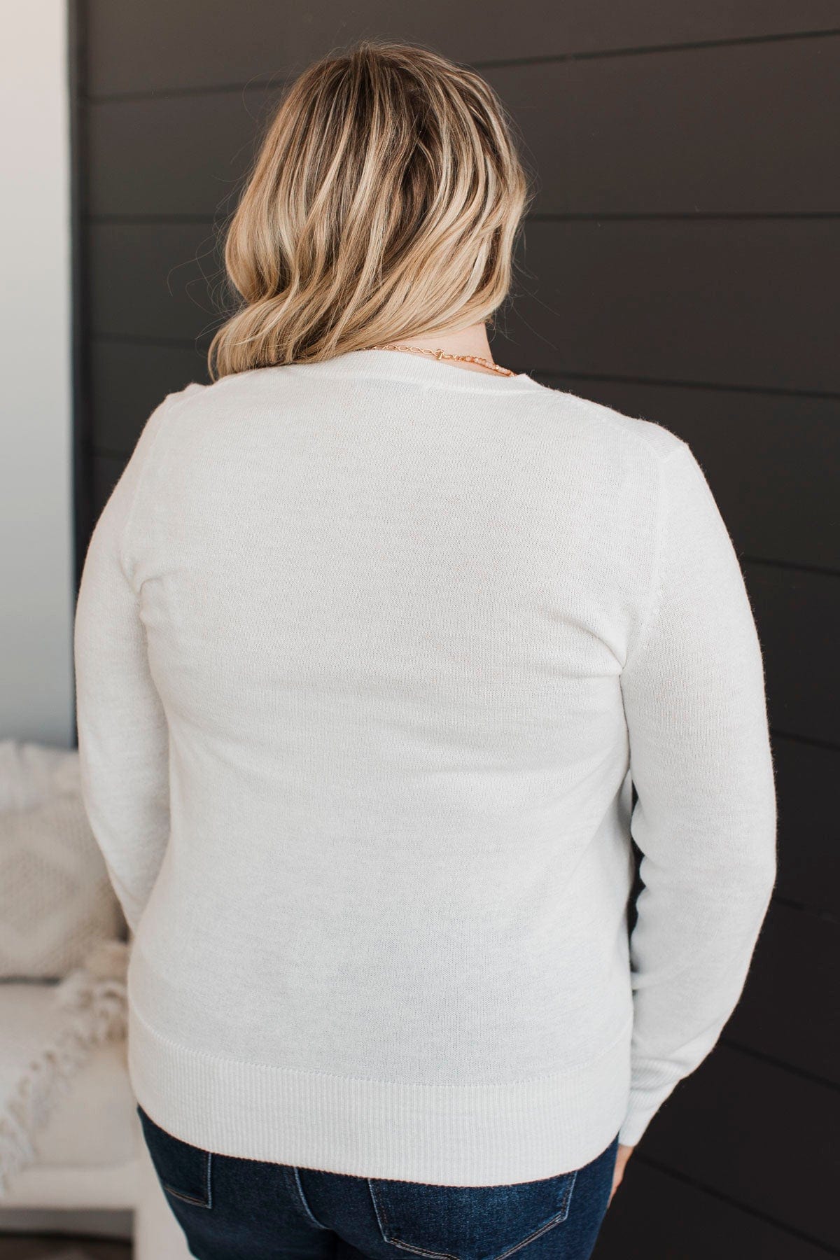 Easy To Remember Lightweight Sweater- Ivory - Image 7