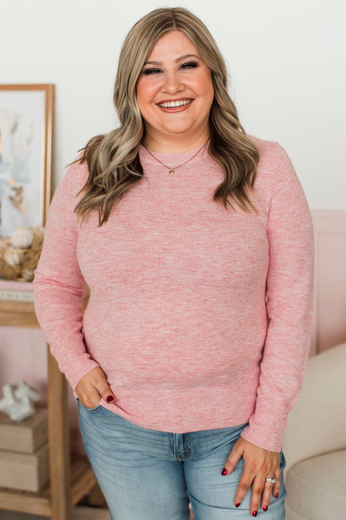 Easy To Remember Lightweight Sweater- Pink - Image 2