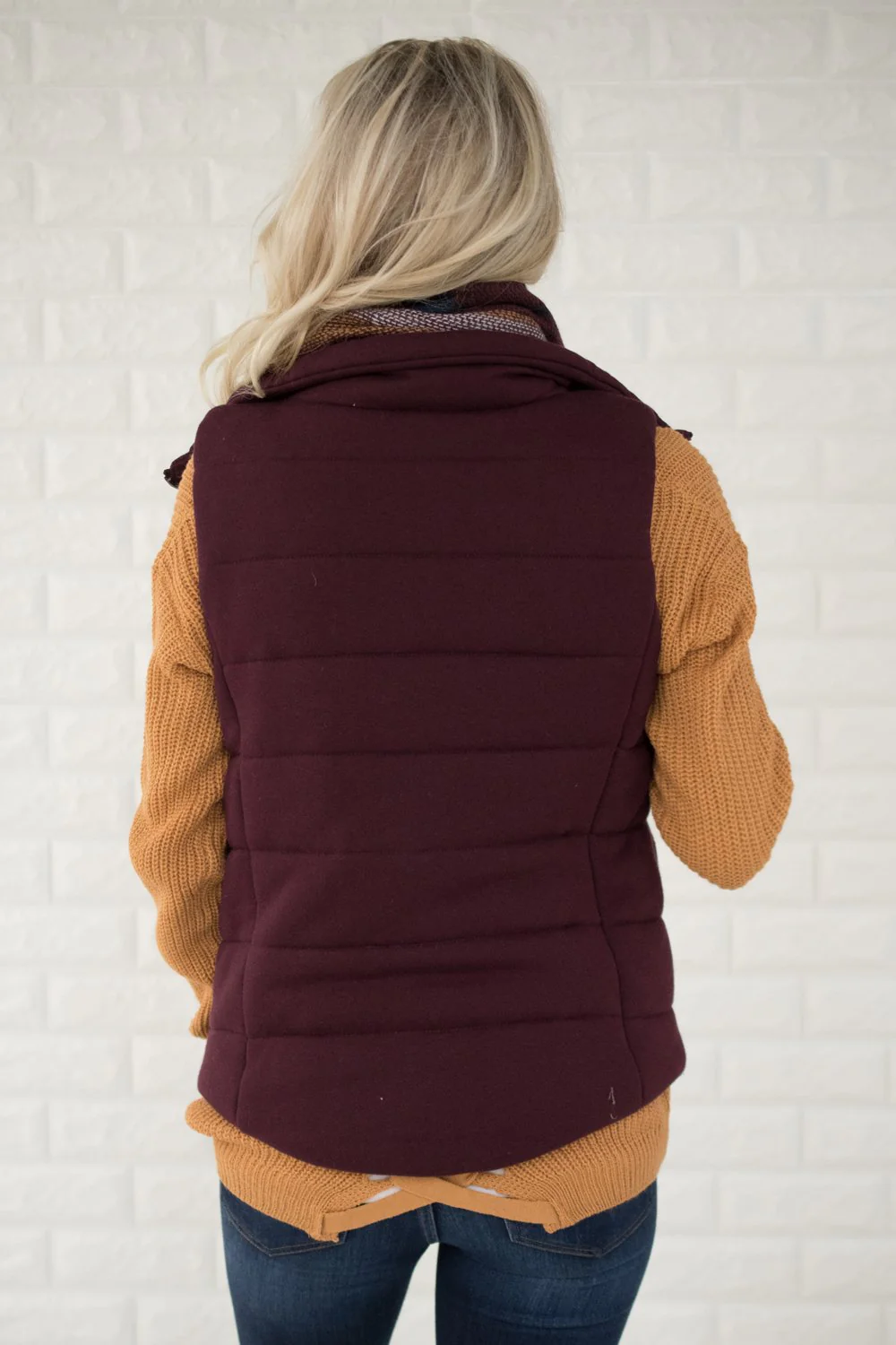 Eggplant Puffer Vest - Image 7