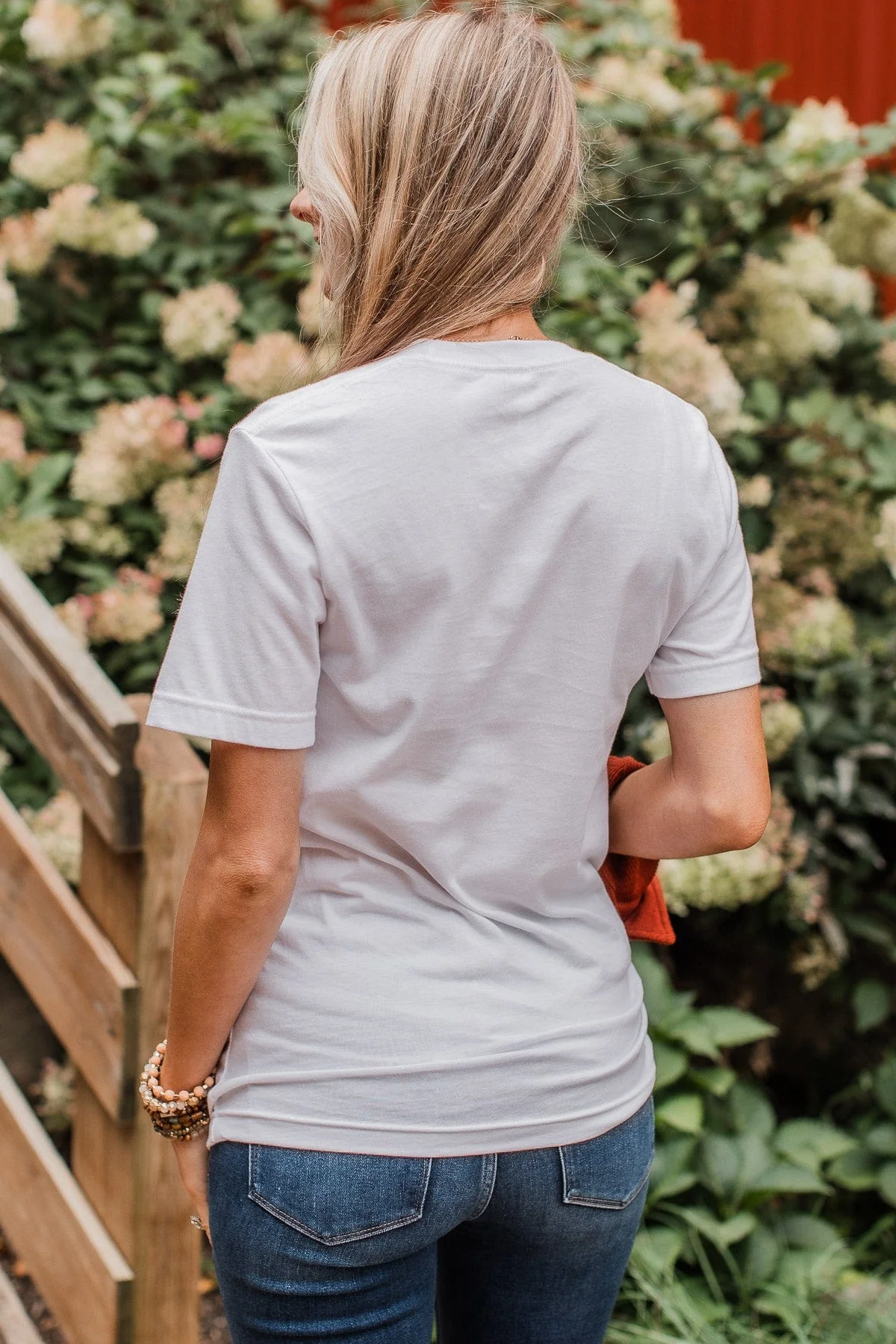 Embracing Autumn Graphic Tee- White - Image 9
