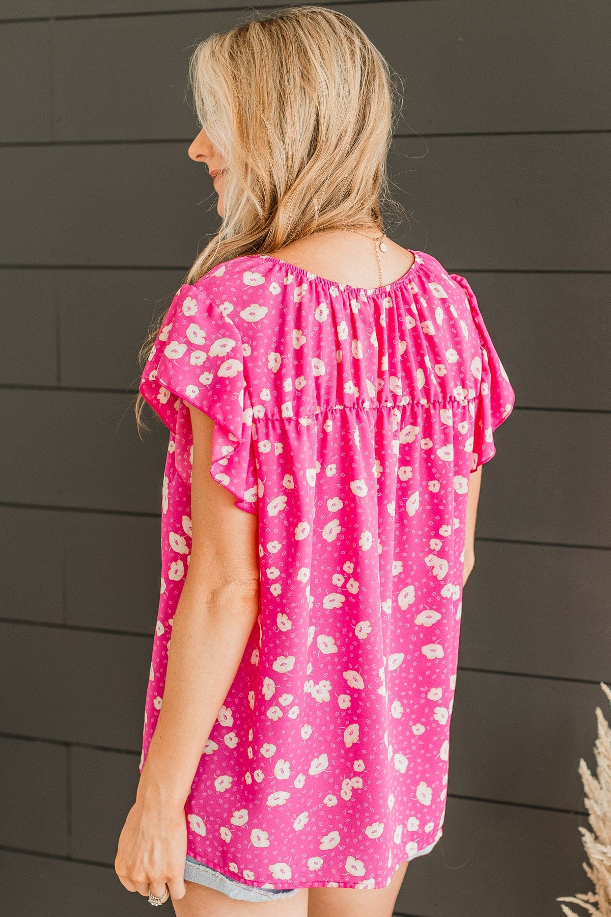 Embracing The New Floral Top- Hot Pink - Image 5
