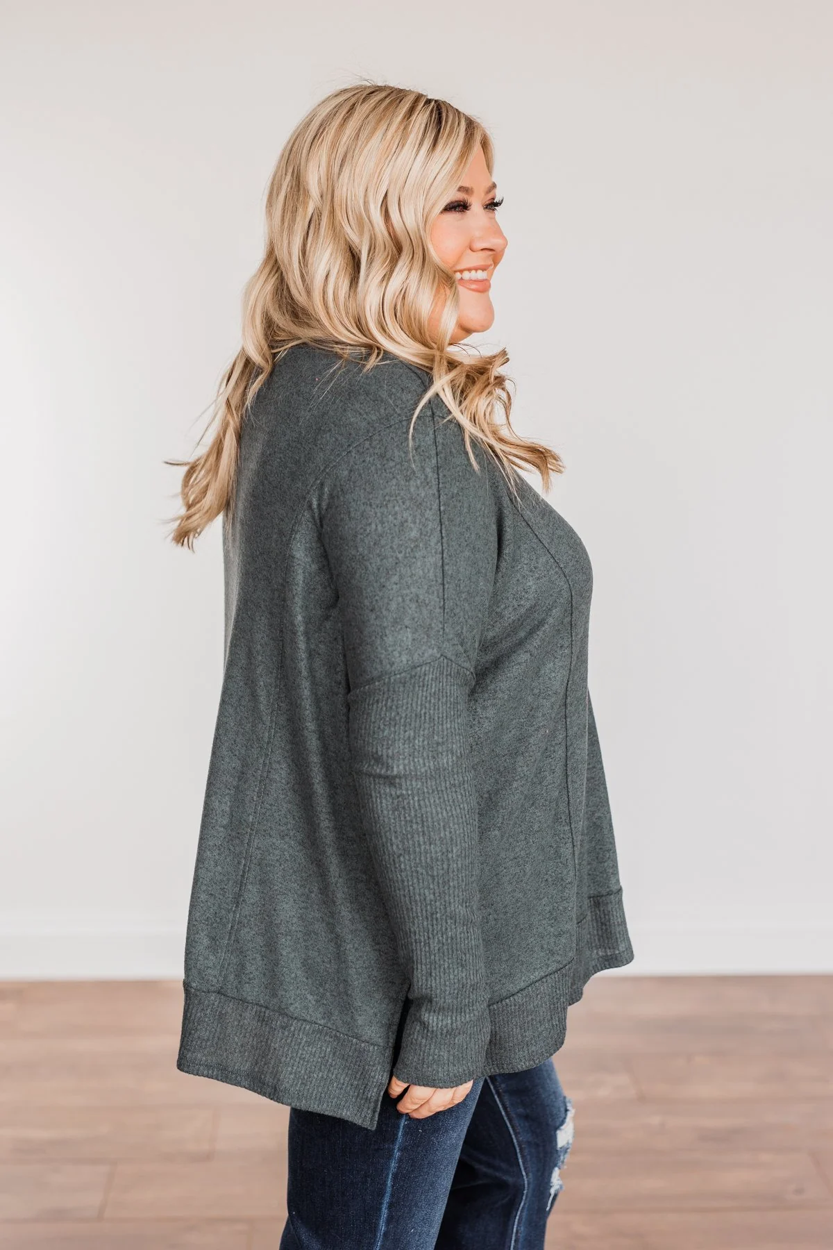 Enchanting Wink Dolman Top- Hunter Green - Image 10